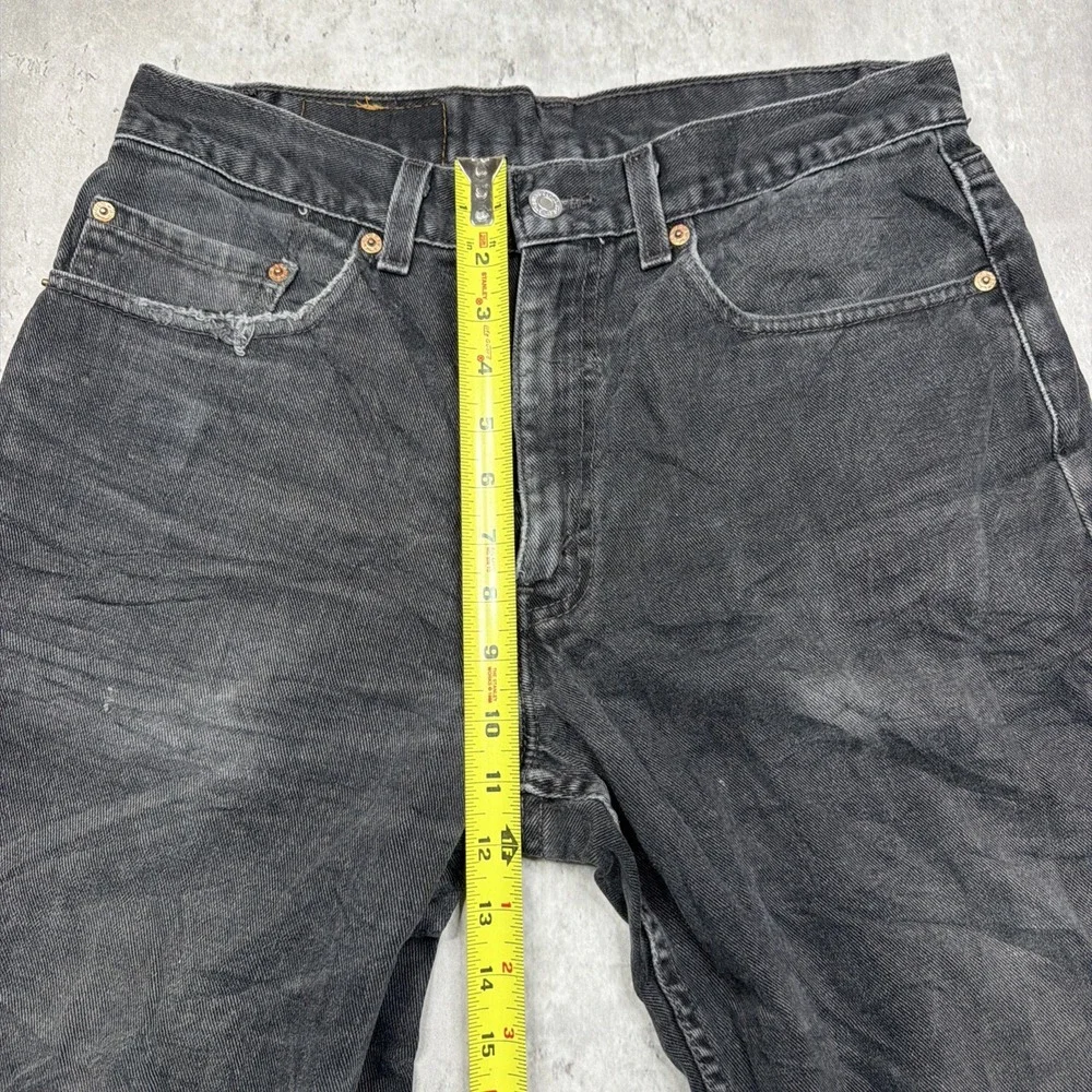 Vintage 90s Levi's 550 Relaxed Fit Jeans Men 33x30 Black Made in USA Grunge Work